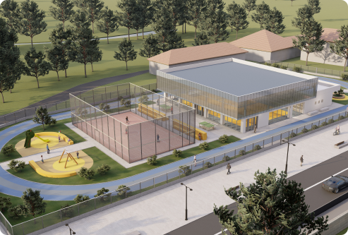 School physical education hall – Arges County